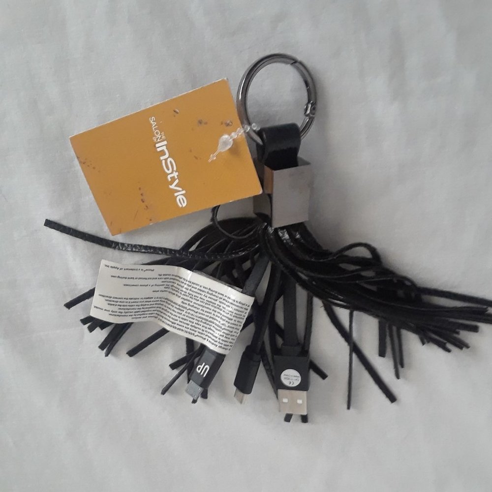 USB Charger Cable- Keychain Key Ring-iPhone or Android